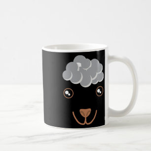 Funny Cute Animal Face Sheep Costume Halloween Adu Coffee Mug