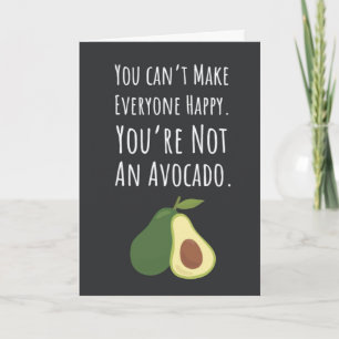 Funny Cute Avocado Cards Fruit Modern Vegan