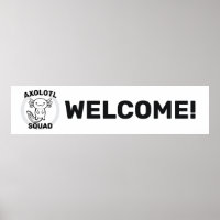 Funny cute Axolotl Squad custom editable black