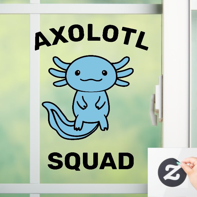 Funny cute Axolotl Squad custom editable blue (Home)