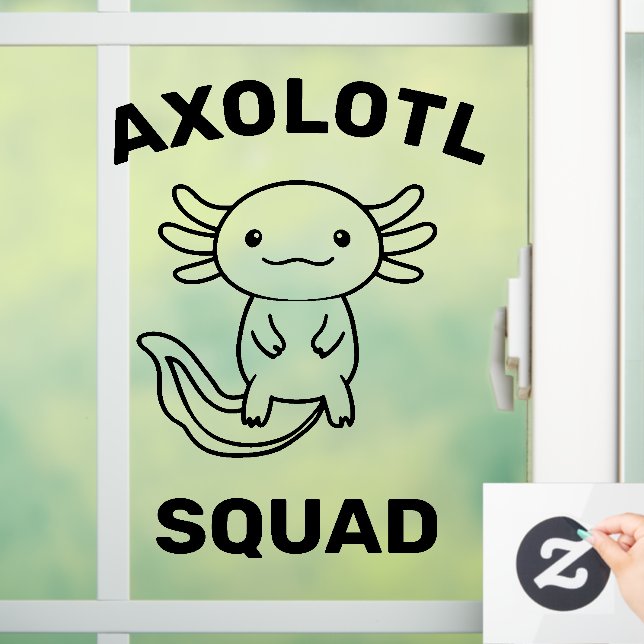 Funny cute Axolotl Squad Party editable blue pink (Home)