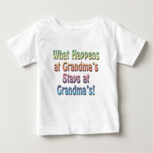 Funny Cute Baby T-Shirt, Grandma's House Baby T-Shirt