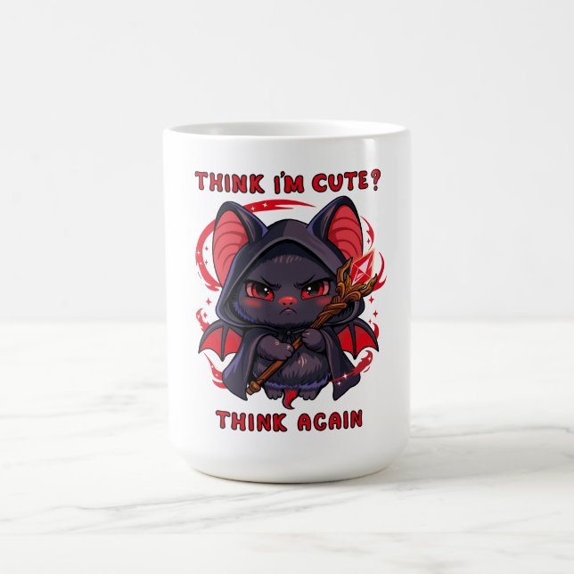 Funny Cute Bat Mage  Coffee Mug (Center)