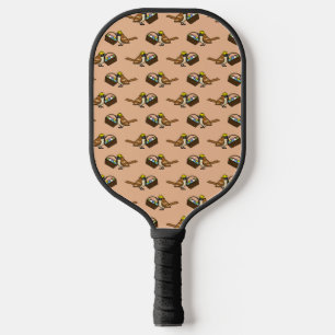 Funny Cute Bird with Colourful Eggs Basket Pattern Pickleball Paddle