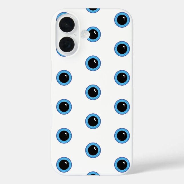 Funny Cute Blue Eyes Case-Mate iPhone Case (Back)
