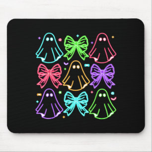Funny Cute Boo Ghost Soky Season Glow In Halloween Mouse Pad