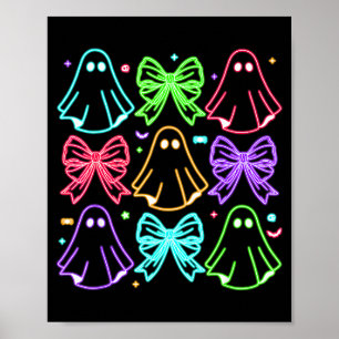 Funny Cute Boo Ghost Soky Season Glow In Halloween Poster