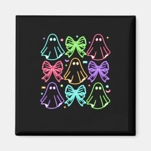 Funny Cute Boo Ghost Spooky Season Glow In Hallowe Magnet