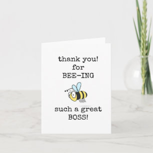 Funny, Cute, Boss Appreciation Day Card