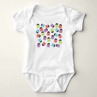 Funny cute bricks baby bodysuit