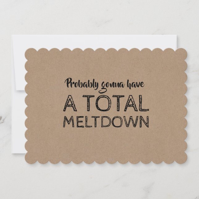 Funny Cute Bridesmaid Maid of Honour Proposal Invitation (Front)