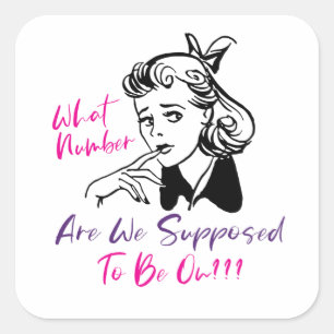 Funny Cute Bunco Player Party Invite Square Sticker