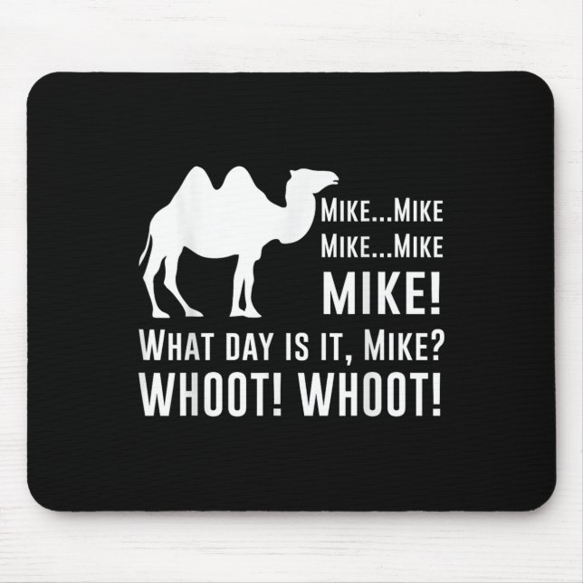 Funny Cute Camel Quotes About Hump Day Funny Quote Mouse Pad (Front)