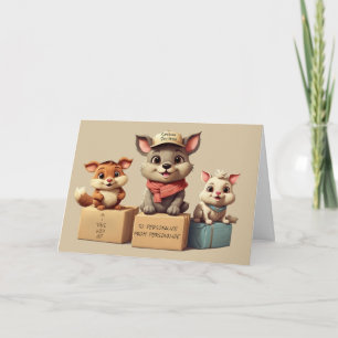 Funny Cute Cartoon Animals Delivery Any Occasion Card