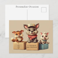 Funny Cute Cartoon Animals Delivery Any Occasion