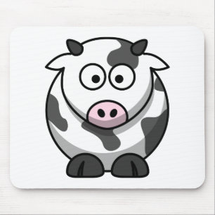 Funny Cute Cartoon Cow Animal Mouse Pad