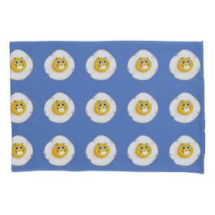 Funny Cute Cartoon Eggs Humour Food Pun Pillowcase