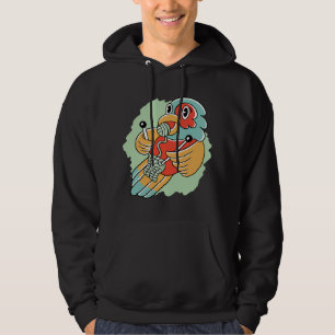 Funny cute cartoon parrot knitting wool knit parro hoodie