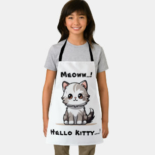 Funny Cute Cat Catmas Humour  Apron