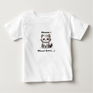 Funny Cute Cat Catmas Humour  Baby T-Shirt