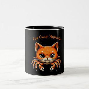 Funny Cute Cat Crab Creature Tee for AnimalT-Shirt Two-Tone Coffee Mug