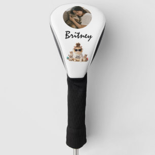 Funny Cute Cat Mama Kittens Photo Golf Head Cover