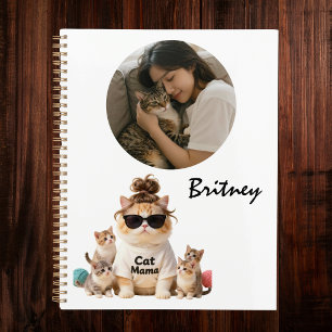 Funny Cute Cat Mama Kittens Photo Planner