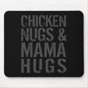Funny Cute Chicken Mum Graphic For Nugget Lover _1 Mouse Pad