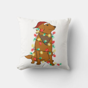 Funny Cute Christmas Dog Cushion