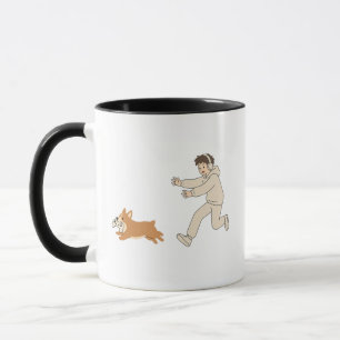 Funny Cute Corgi Dog Gamer Coffee Mug