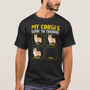 Funny cute corgi guide to training mum dad corgi w T-Shirt