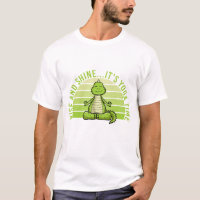 Funny cute crocodile doing yoga. funny yoga quotes