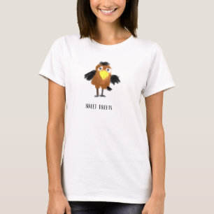 Funny Cute Crow Cartoon  T-Shirt