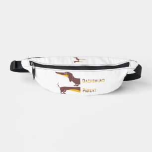 Funny cute dachshund for long dog parent bum bags