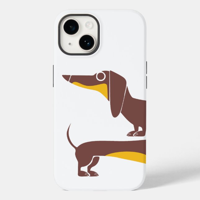Funny cute dachshund for long dog parent Case-Mate iPhone case (Back)