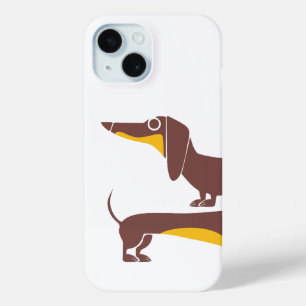 Funny cute dachshund for long dog parent iPhone 15 case