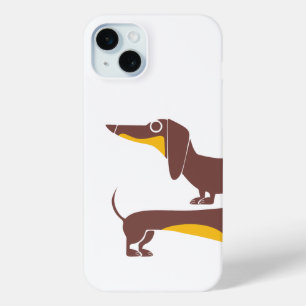 Funny cute dachshund for long dog parent iPhone 15 mini case