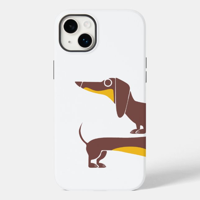 Funny cute dachshund for long dog parent Case-Mate iPhone case (Back)