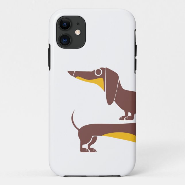 Funny cute dachshund for long dog parent Case-Mate iPhone case (Back)