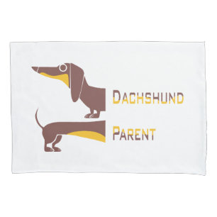 Funny cute dachshund for long dog parent pillowcase