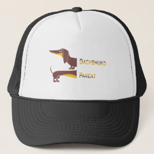 Funny cute dachshund for long dog parent trucker hat