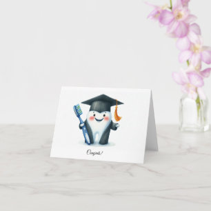 Funny Cute Dental School/Dentist Graduation Card