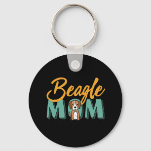 Funny Cute Dog Lover Puppy Pet Owner Beagle Mum Key Ring