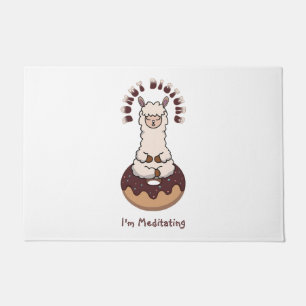 Funny Cute Doughnut Disturb Personalised  Doormat