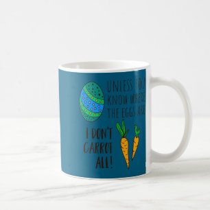 Funny cute easter pun quote doodle cartoon saying  coffee mug