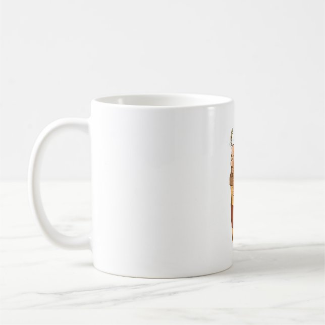 Funny Cute Fall Autumn Cute Pumkin Coffee Mug (Left)