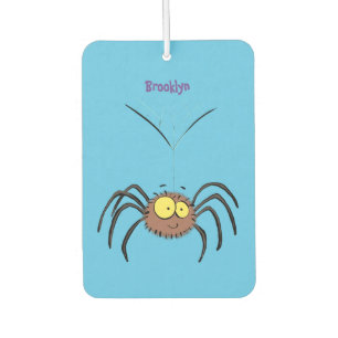 Funny cute fluffy spider cartoon car air freshener
