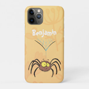 Funny cute fluffy spider cartoon iPhone 11 pro case