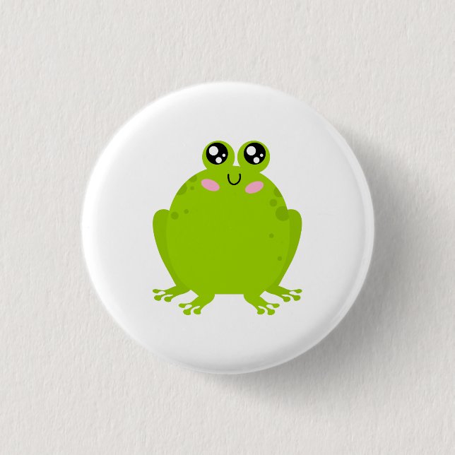 Funny Cute Frog 3 Cm Round Badge (Front)