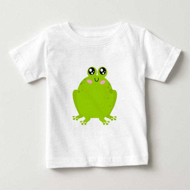 Funny Cute Frog Baby T-Shirt (Front)